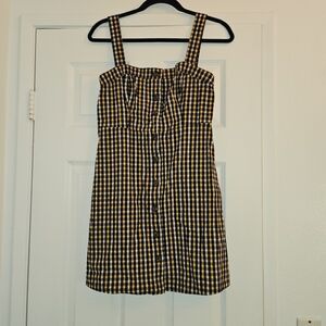 Hollister Yellow gingham Dress Size: small
